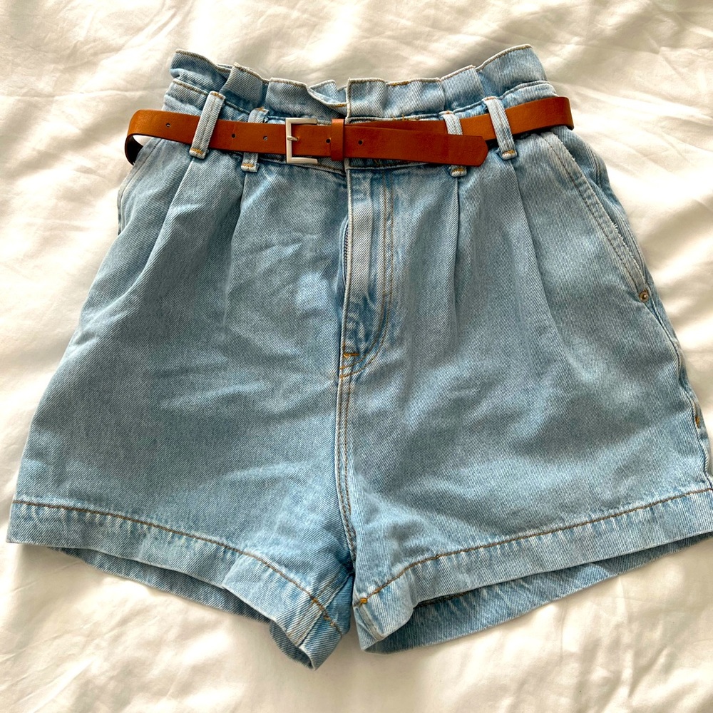 Zara belted shorts